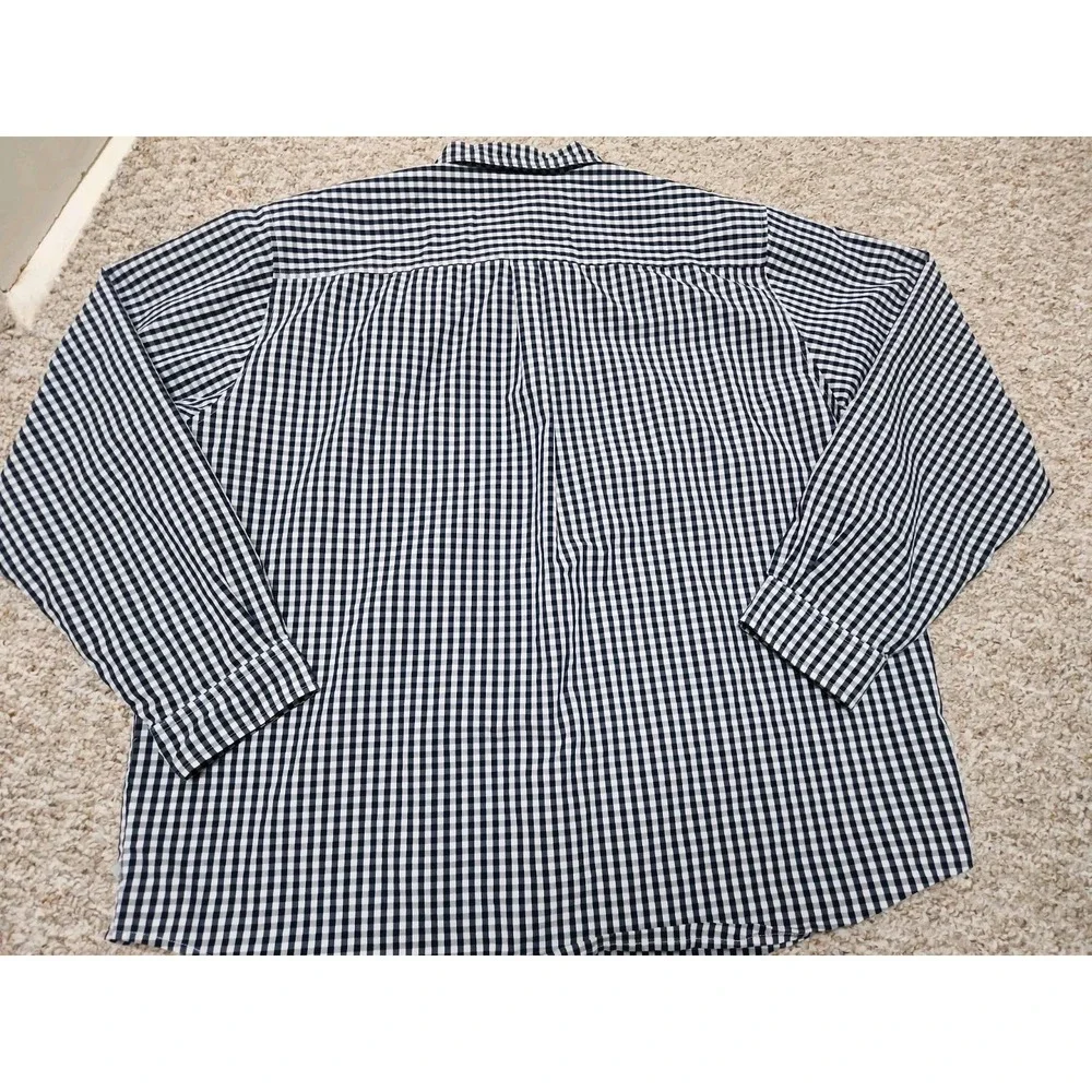 ANTIGUA Plaid Navy SYRACUSE Orangemen Long Sleeve Button Down Shirt 3XL